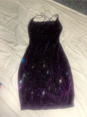 Windsor Sparkling Purple Sequin Dress